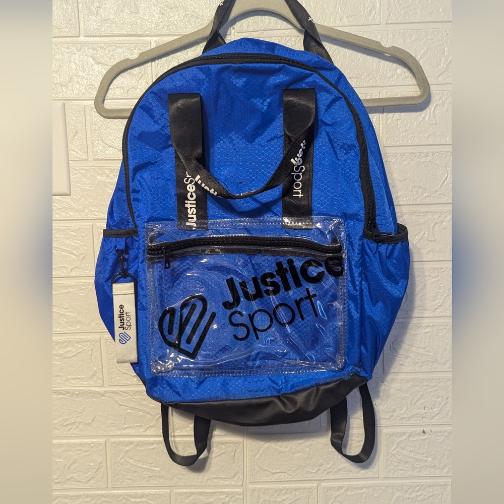 Justice sport backpack NWOT